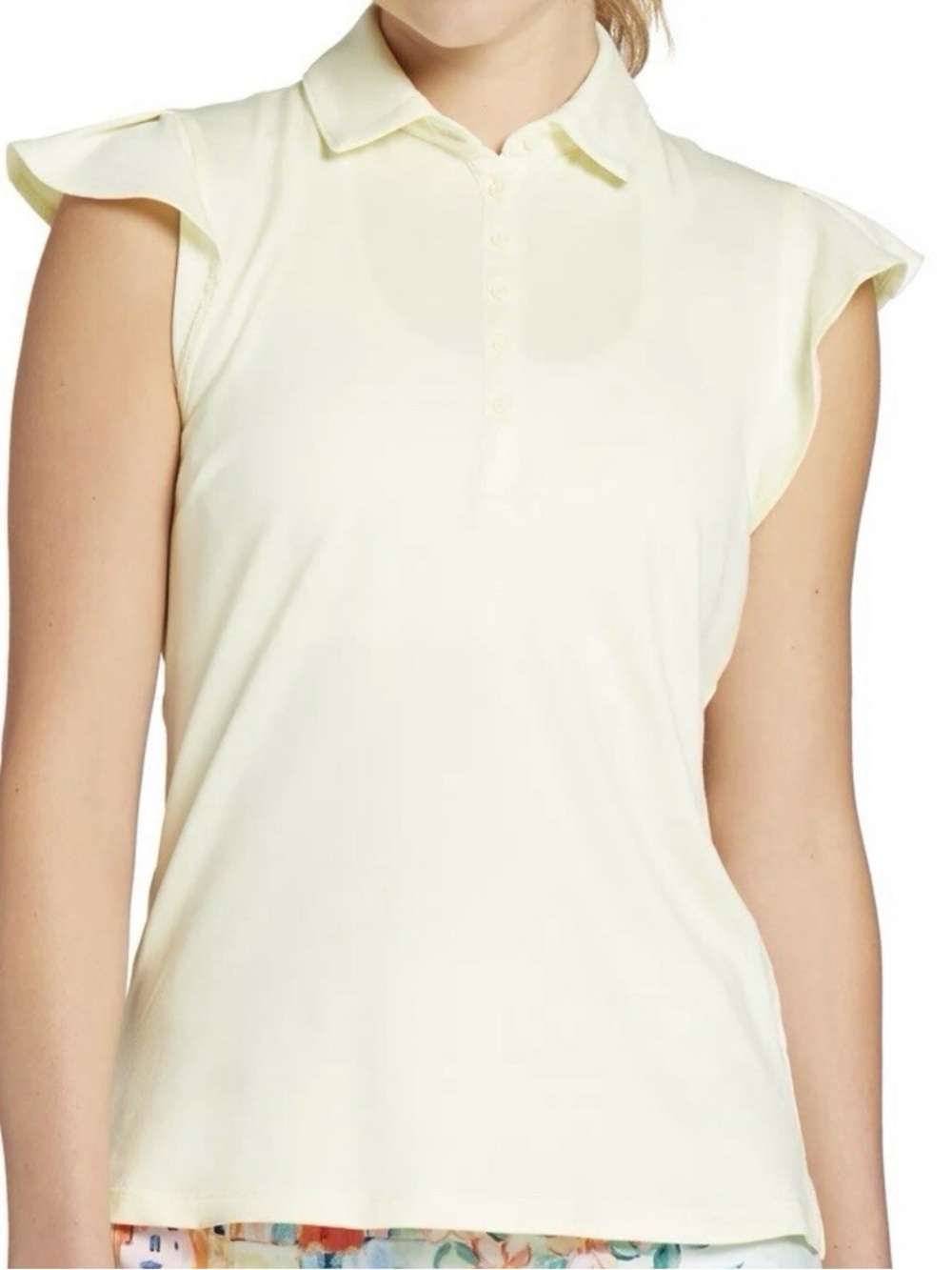 NWT Walter Hagen Flutter Sleeve Polo UPF 50 Size Medium